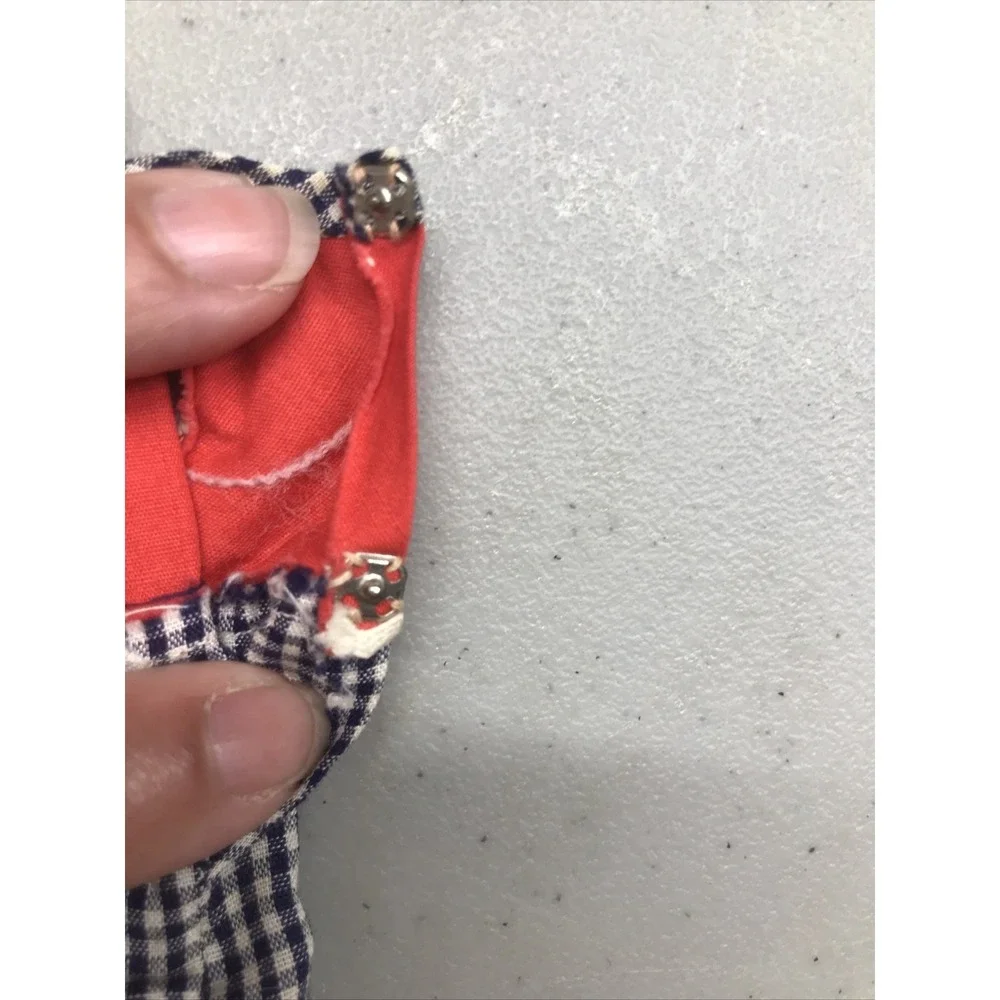 Vintage Pepper Doll Checked Romper with rick rack trim (#350) Tammy's Family